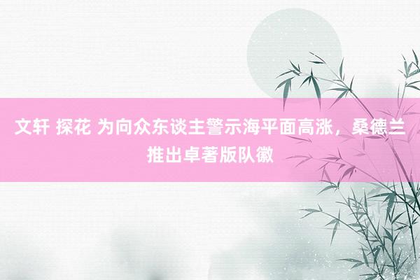 文轩 探花 为向众东谈主警示海平面高涨，桑德兰推出卓著版队徽