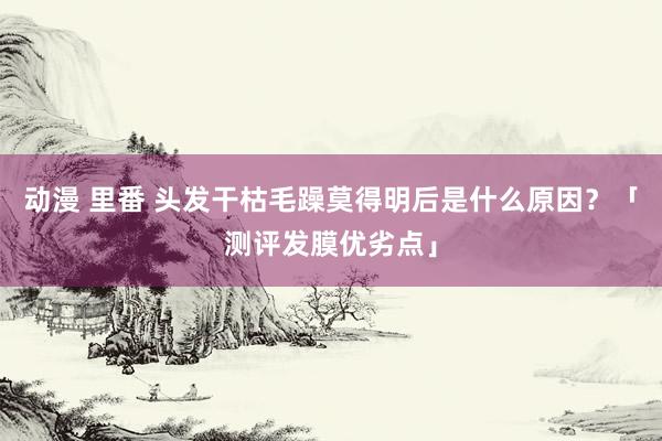 动漫 里番 头发干枯毛躁莫得明后是什么原因？「测评发膜优劣点」